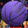 バスケットボールの紫色